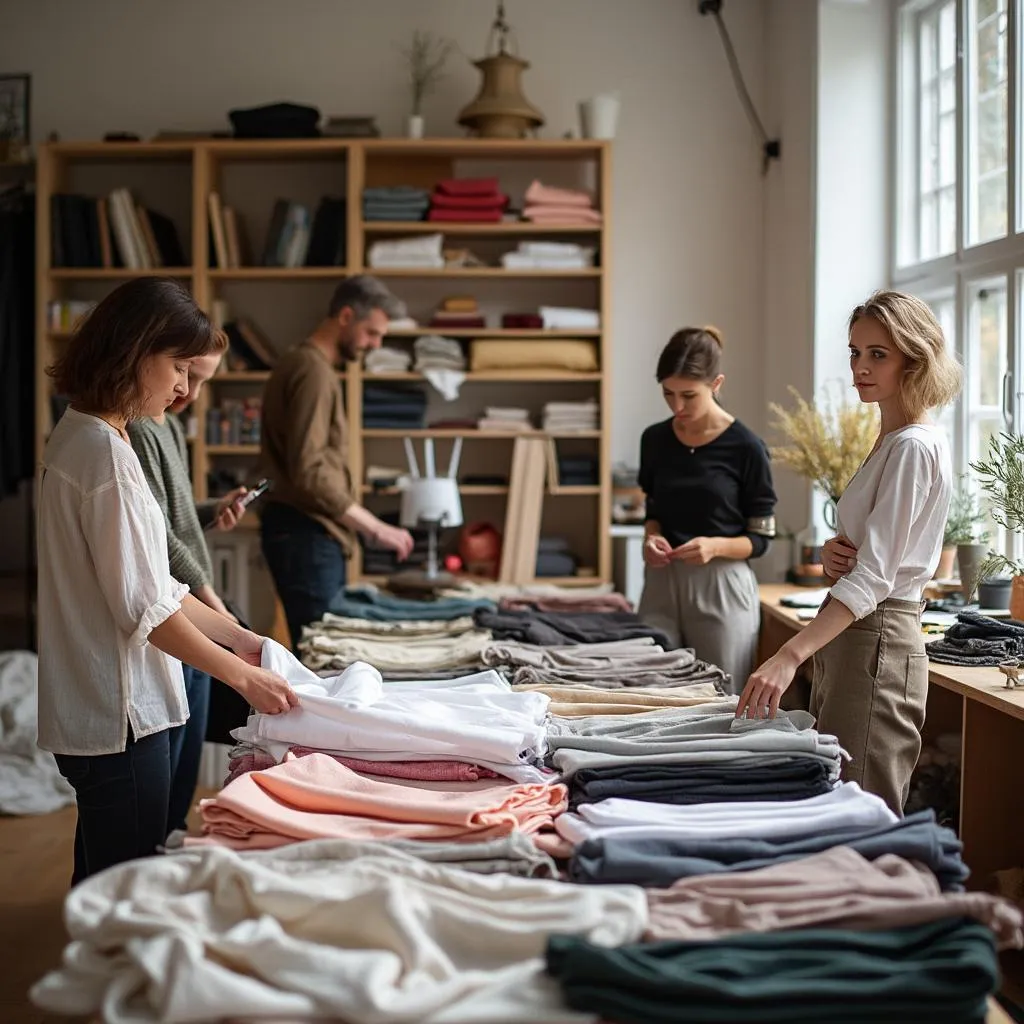 Workshop zur Stoffauswahl