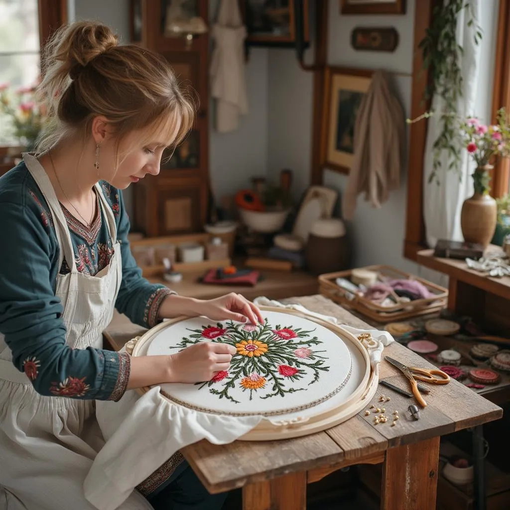 Stickerei-Workshop